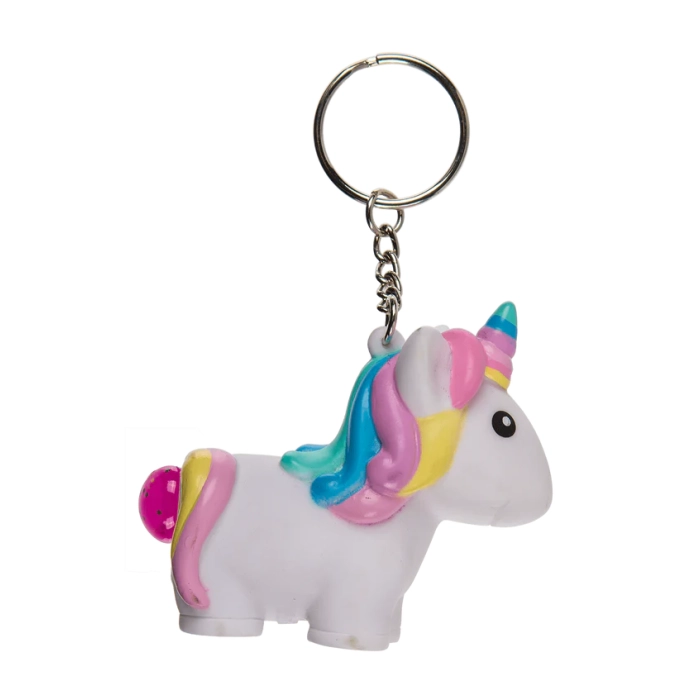 Brelok Jednorożec Gniotek z Kolorowym Bąbelkiem