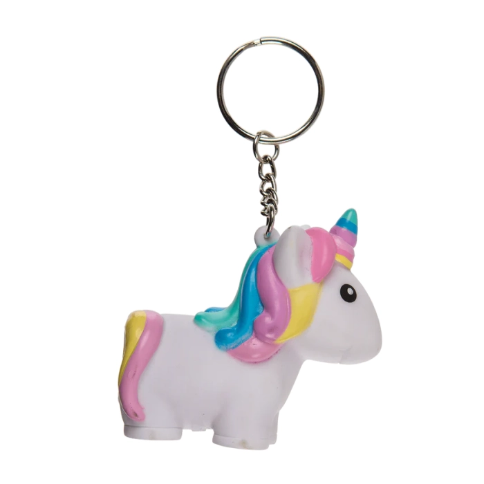 Brelok Jednorożec Gniotek z Kolorowym Bąbelkiem