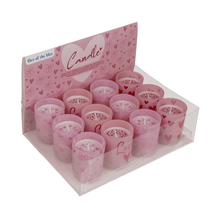 Świeca Zapachowa w Szkle z Motywem Miłości