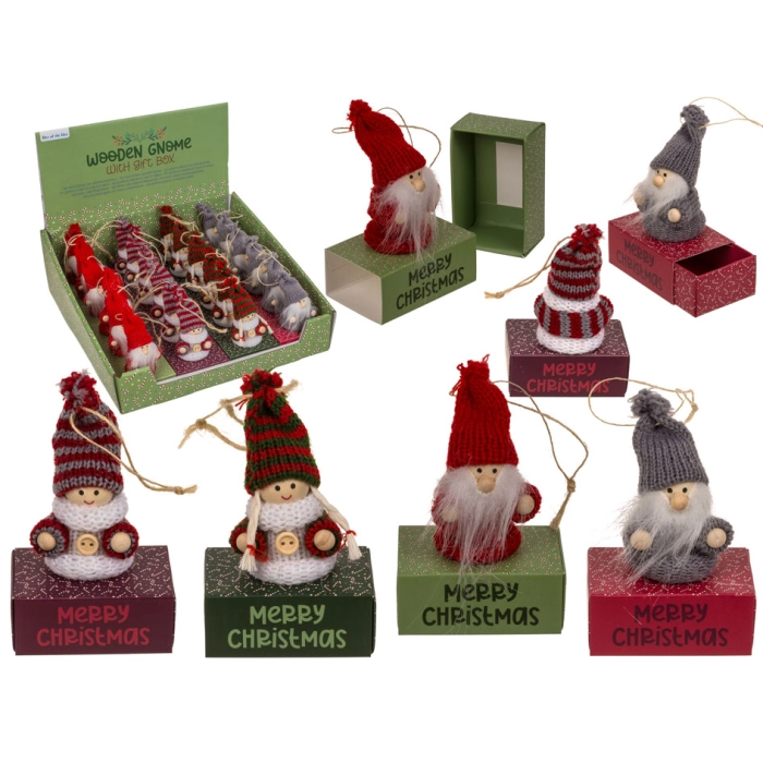 Wooden Figurine with Material Cover - Charming Decoration for Christmas.