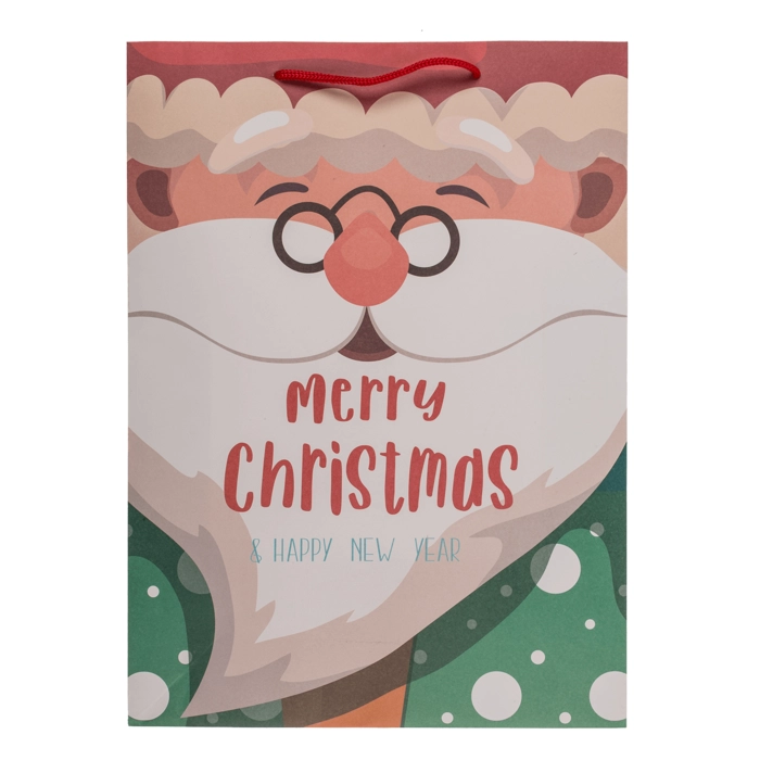 Świąteczna Torba Prezentowa Joyful Season – Papierowe Torebki z Motywem Bożonarodzeniowym | Hurtownia Prezentów Kemis.pl