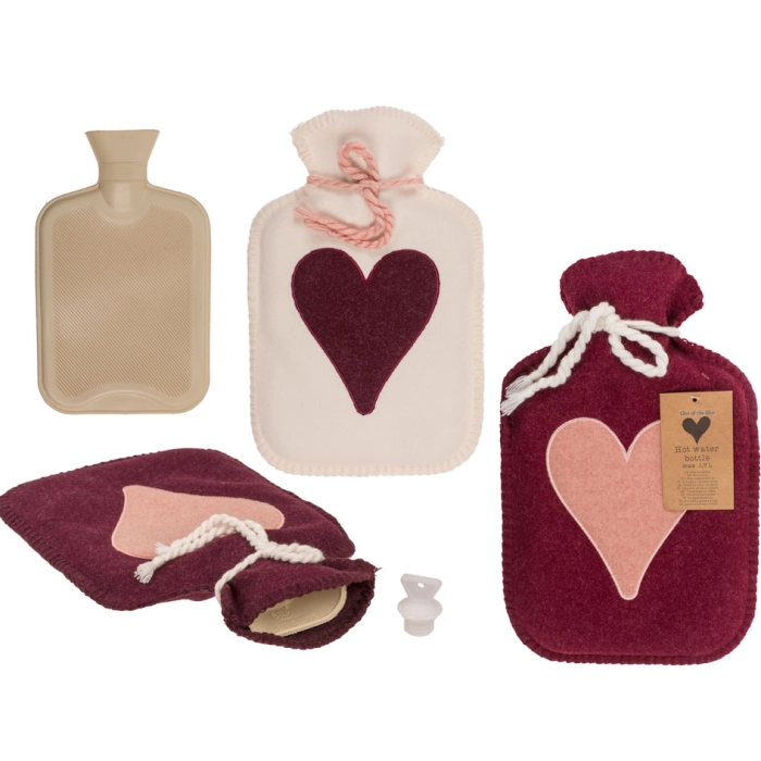 Termofor z Pokrowcem i Sercem – Ciepły Prezent na Zimę | Hurtownia Upominków Kemis.pl