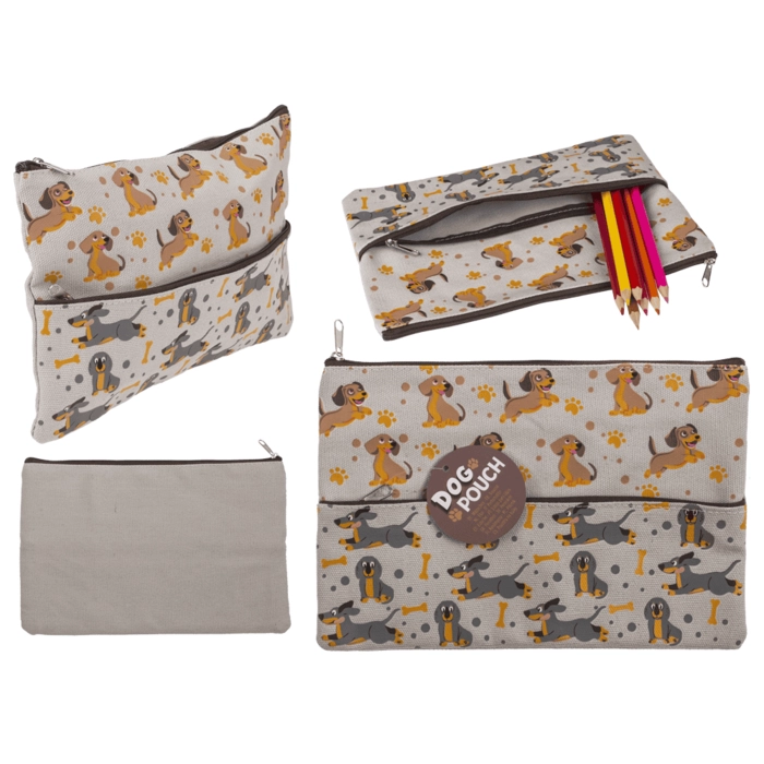 Pencil case dogs