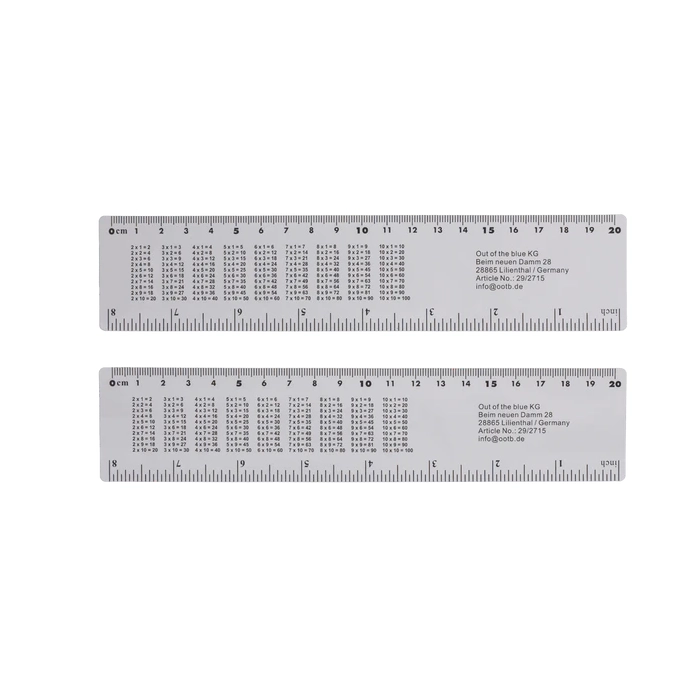 Linijka 3D z Motywami Morskimi z Tabliczką Mnożenia