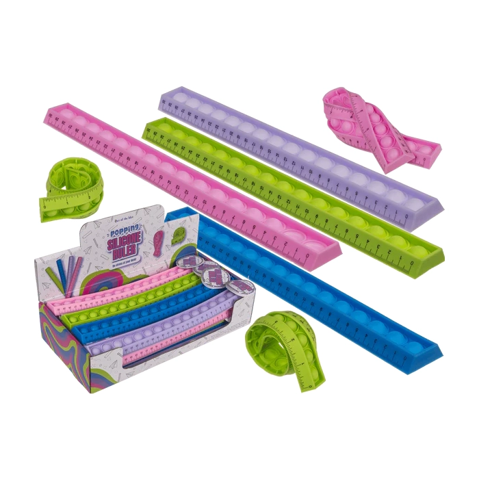 Silikonowa Linijka z Bąbelkami – Sensoryczna i Odstresowująca