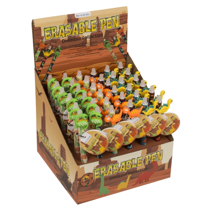 Długopis Wymazywalny Dinozaur – Figurki 3D, 6 Wzorów | Długopisy dla Dzieci | Kemis.pl