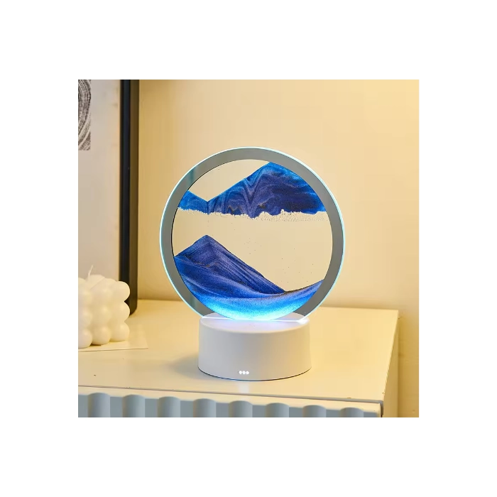 LED bedside lamp - Flowing sand - Hourglass - 3D effect