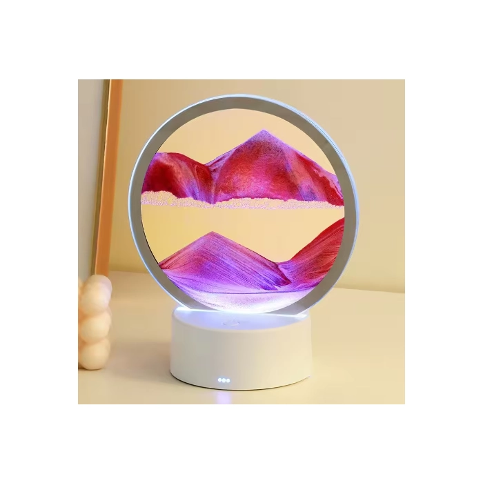 LED bedside lamp - Flowing sand - Hourglass - 3D effect