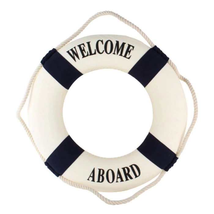 Lifebelt for the wall - nautical Decoration Which will add a nautical atmosphere.