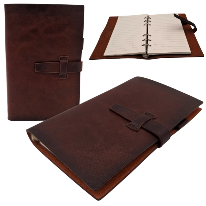 Elegancki Notes Skórzany A6 Retro Vintage – pamiętnik i notatnik | Hurtownia gadżetów