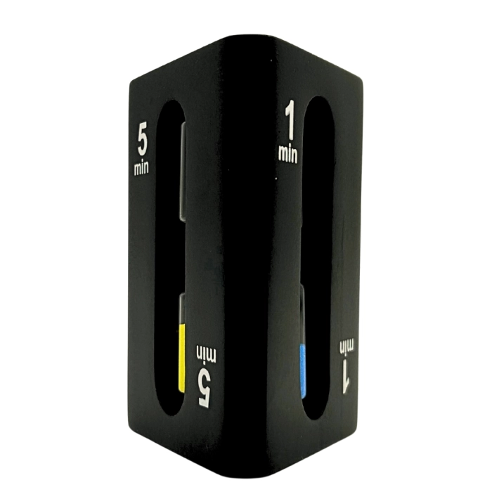 Klepsydra Trójstronna 1–3–5 Minut Czarna – Nowoczesny Timer | Gadżety | Kemis.pl