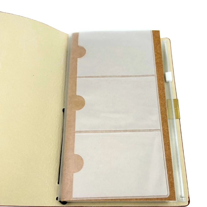 Skórzany Notes Podróżnika – Organizer z Wizytownikiem i Kieszenią