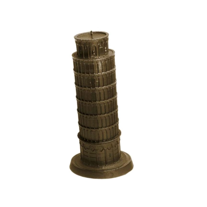 XXL Tower of Pisa Candle - Brass