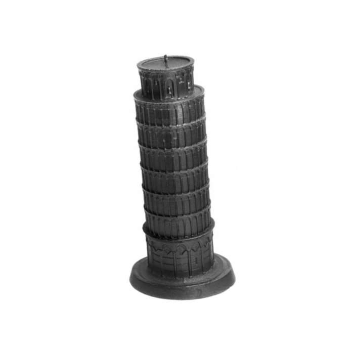 XXL Tower of Pisa Candle - Steel