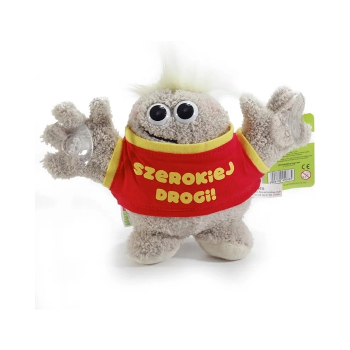 Plyšový maskot Hugmeez do auta s přísavkami - Wide Road