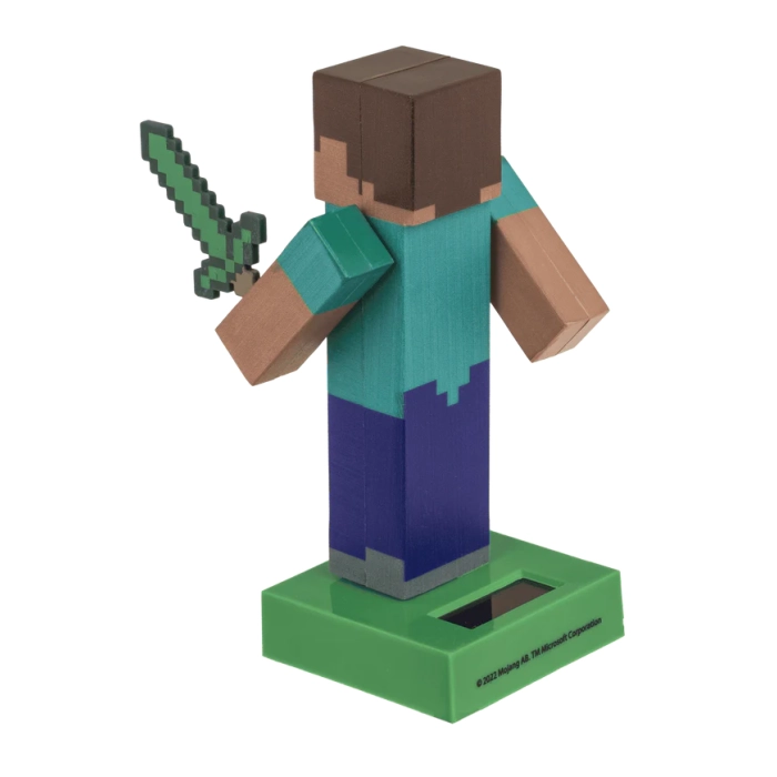 Figurka Solarna Minecraft Steve – Dekoracja na Biurko | Kemis.pl
