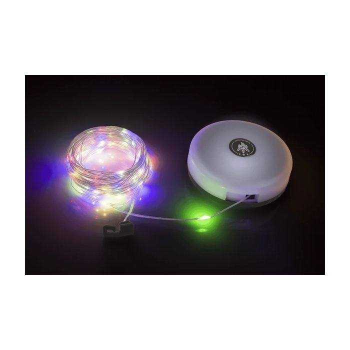Lampa Campingowa LED 3w1 – Latarka, Powerbank i Girlanda 10 m