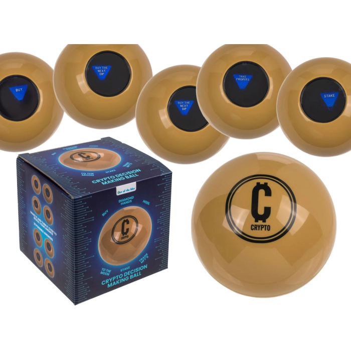 Decision making ball - cryptocurrencies