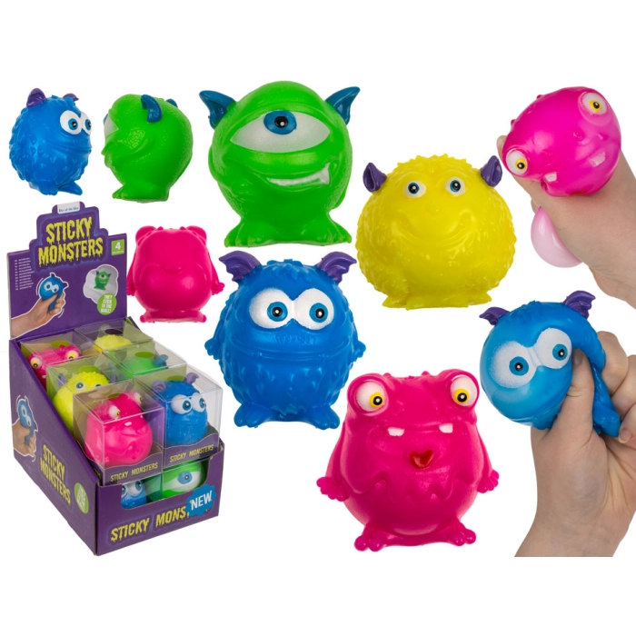 Lepki Gniotek Potworek 8 cm – 4 Wzory | Zabawki Sensoryczne | Kemis.pl