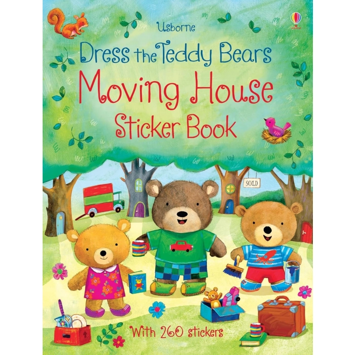 Usborne Book - Dress the Teddy Bears Moving House Sticker Book