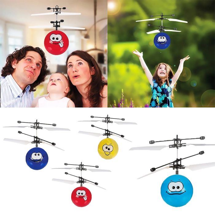 Mini-Helicopter Funny Face - A toy that will bring a smile!