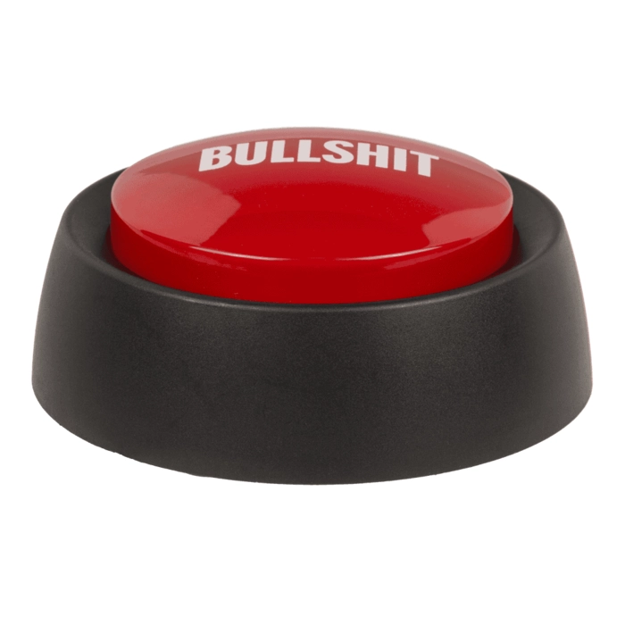 Bullshit Button – Przycisk z 6 dźwiękami | Śmieszne Gadżety | Kemis.pl