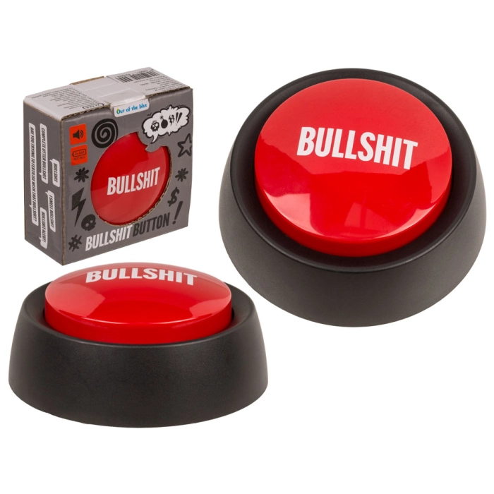 Bullshit Button – Przycisk z 6 dźwiękami | Śmieszne Gadżety | Kemis.pl