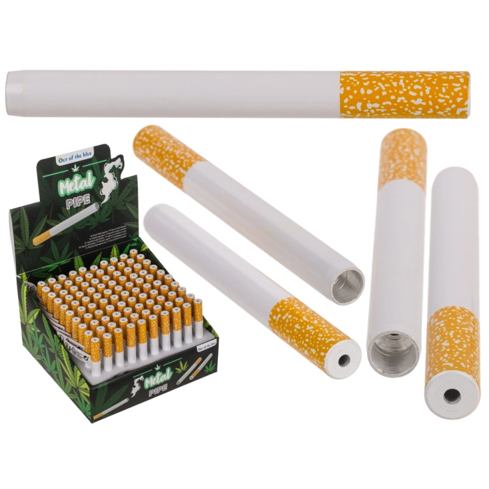 Metal pipe in the shape of a cigarette - A discreet and stylish gadget