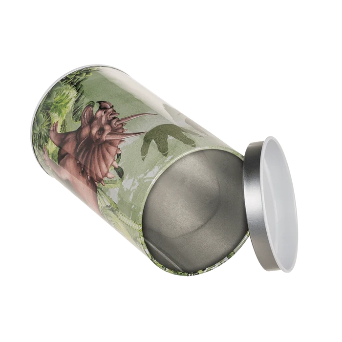 Skarbonka Metalowa Dinozaur – Kolorowa Skarbonka dla Dzieci