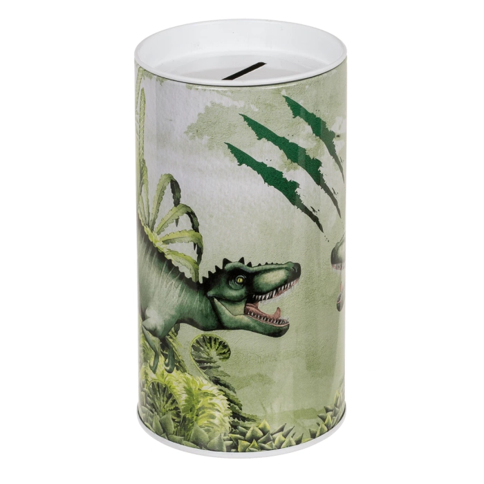 Skarbonka Metalowa Dinozaur – Kolorowa Skarbonka dla Dzieci