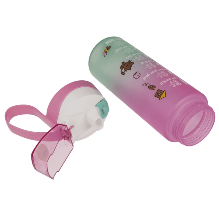 Butelka z Motywacyjną Podziałką 750 ml – Pastelowy Design | Kemis.pl