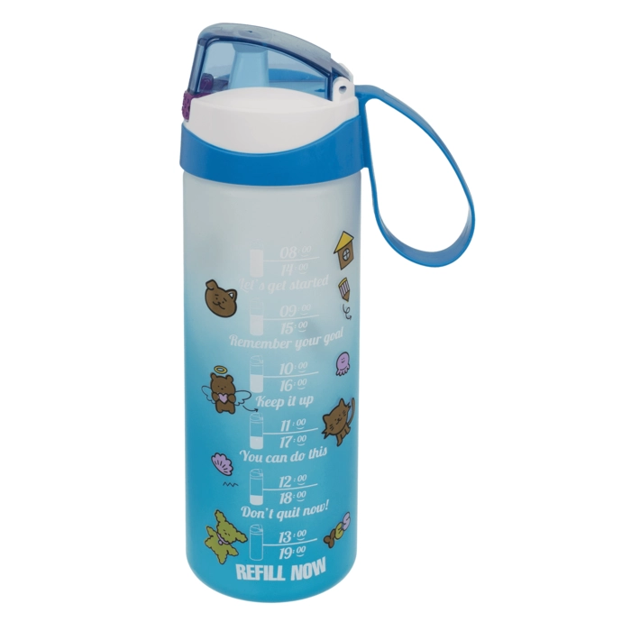 Butelka na Wodę 750 ml z Podziałką Motywacyjną – Wersja II | Kemis.pl