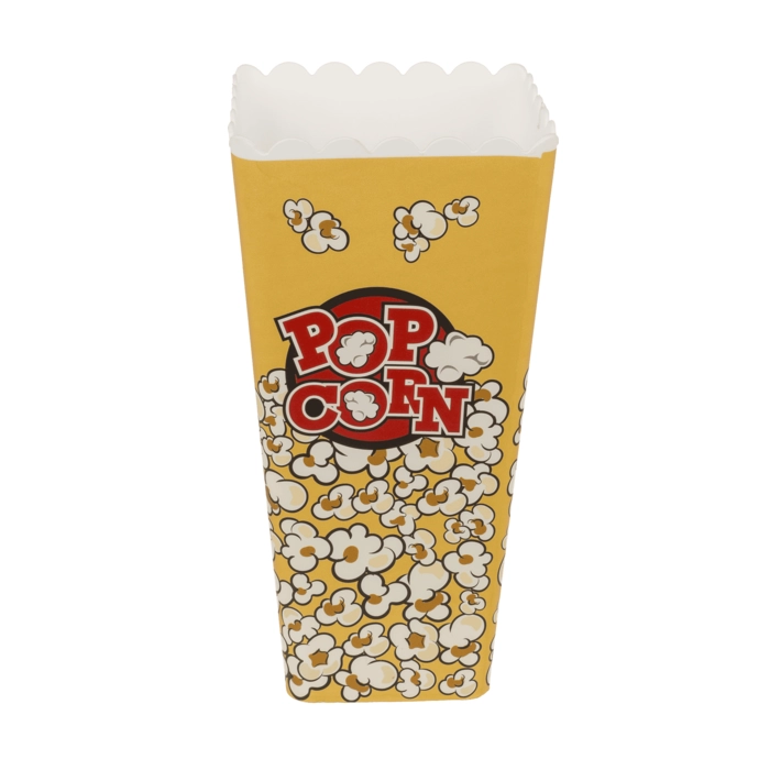 Pojemnik na Popcorn – Kwadratowe Wiaderko 3 Wzory | Akcesoria Filmowe | Kemis.pl