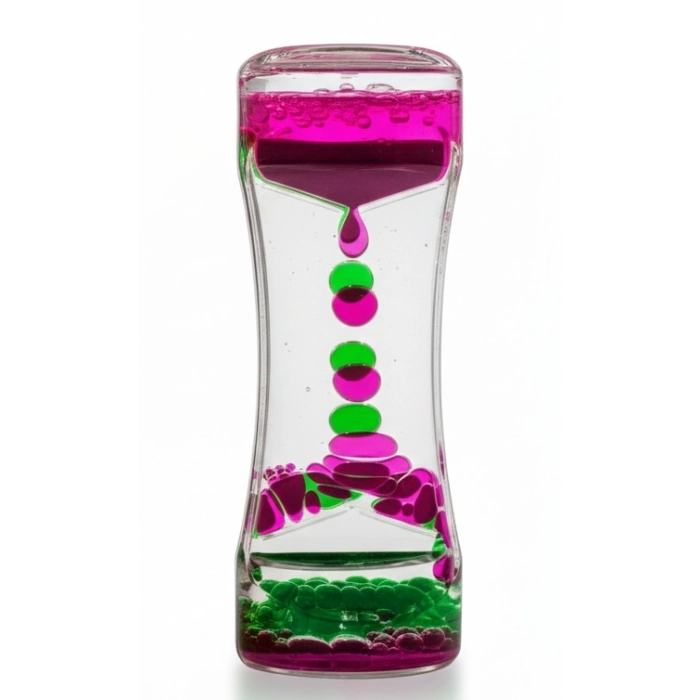 Klepsydra Żelowa Relaksująca Różowo-Zielona