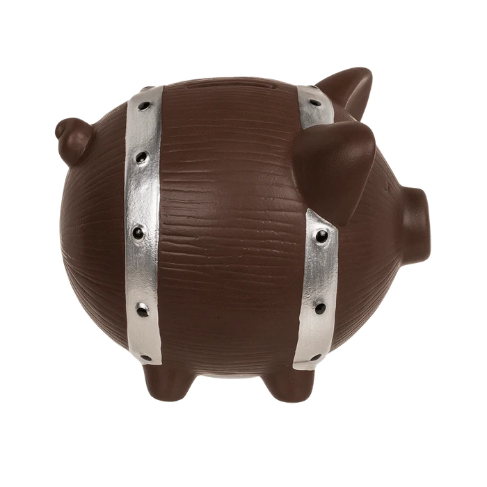 Skarbonka Ceramiczna Świnka Beczka – Z Kluczykiem