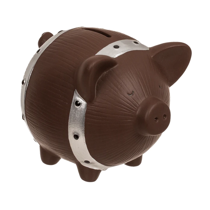 Skarbonka Ceramiczna Świnka Beczka – Z Kluczykiem