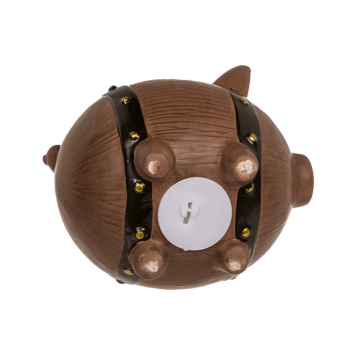 Skarbonka Ceramiczna Świnka Beczka – Z Kluczykiem