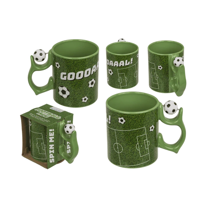 Kubek Piłkarski z Obrotową Piłką – Gadżet Sensoryczny