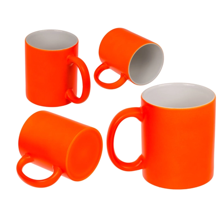 Kubek Neonowy Pomarańczowy – stylowy kubek z ceramiki | Hurtownia gadżetów i prezentów