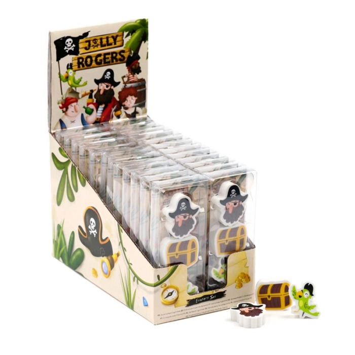Zestaw Gumek do Wymazywania – Jolly Roger Pirates