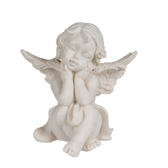 Figurka Aniołka na Chmurce – Delikatna Dekoracja Symboliczna | Hurtownia Prezentów Kemis.pl