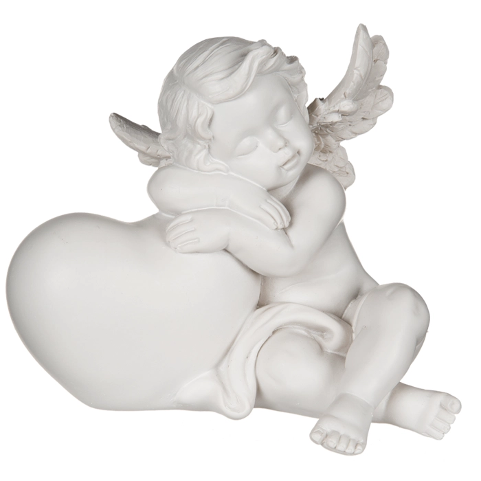 Сплячий ангел із серцем - символ миру, любові та турботи