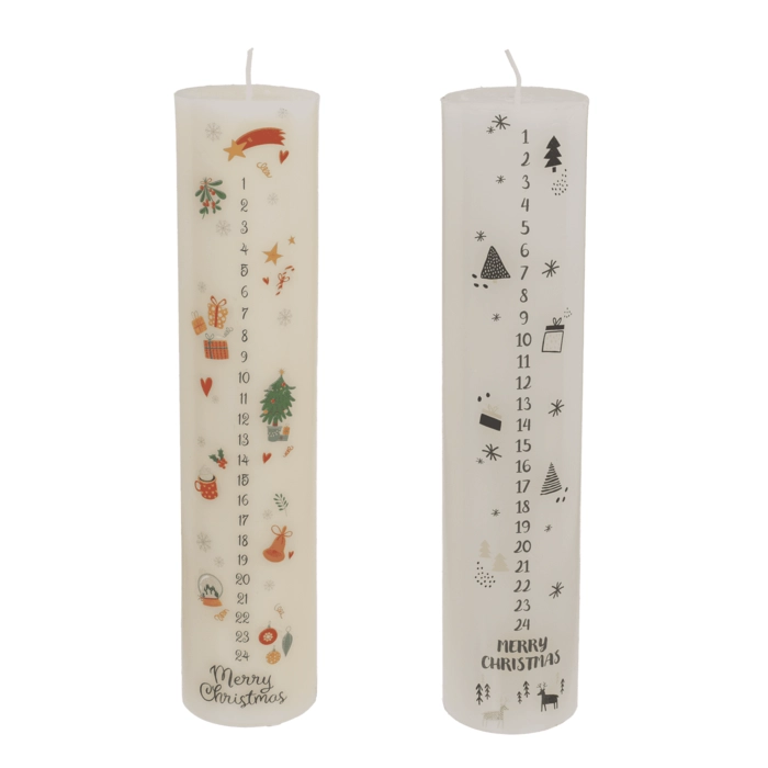 Świeca Adwentowa 1–24 – Tradycyjne Odliczanie do Świąt | Hurtownia Prezentów Kemis.pl