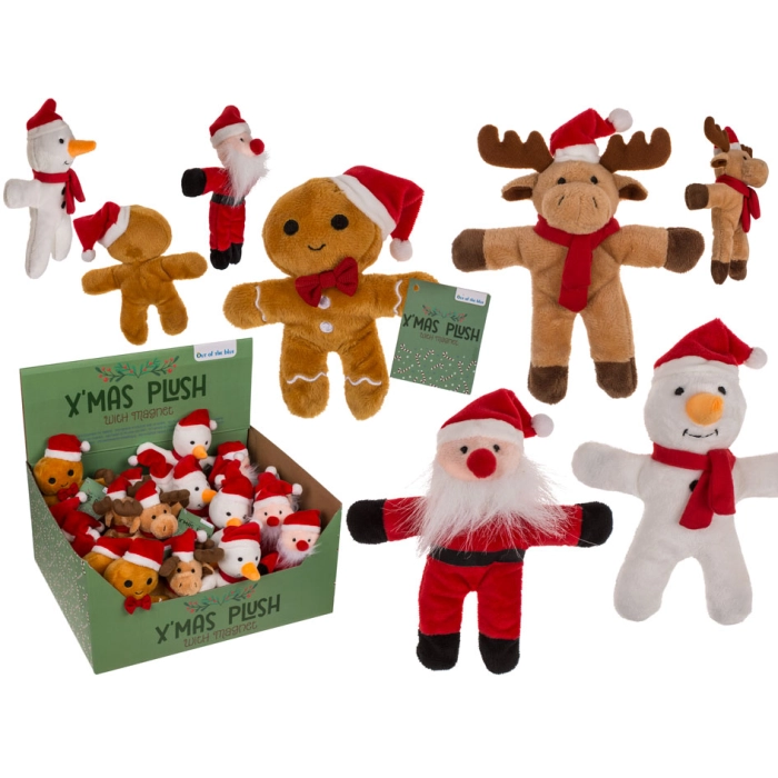 Christmas Plushies with Magnet - A Charming Christmas Accent.