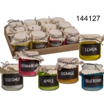 Candles in glass and jars