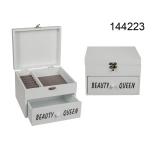 Boxes, containers, organizers, caskets, hangers